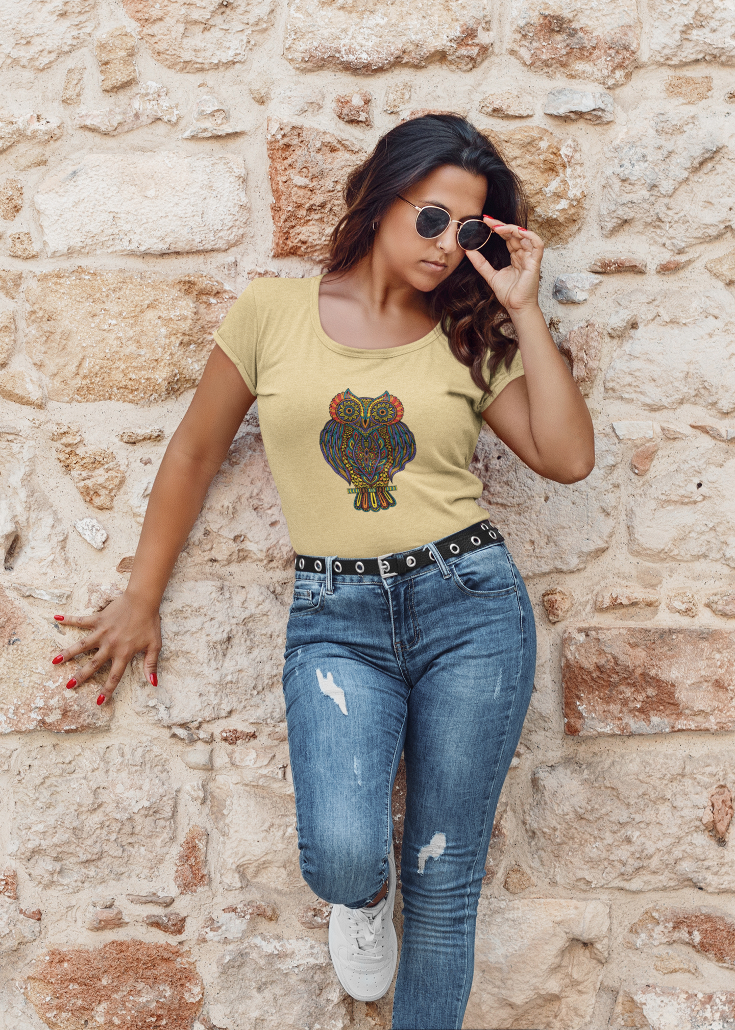 Abstract Owl T-Shirt