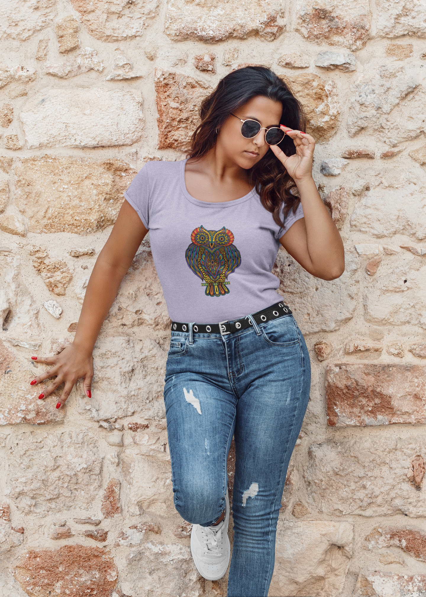 Abstract Owl T-Shirt