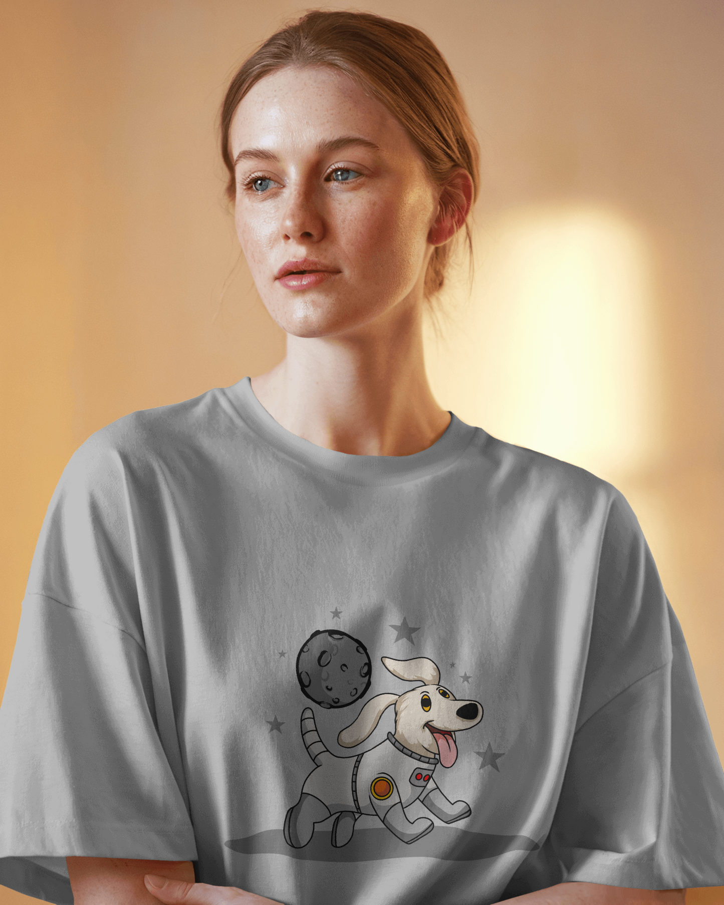 Astronaut Dog 2 Oversized T-Shirt