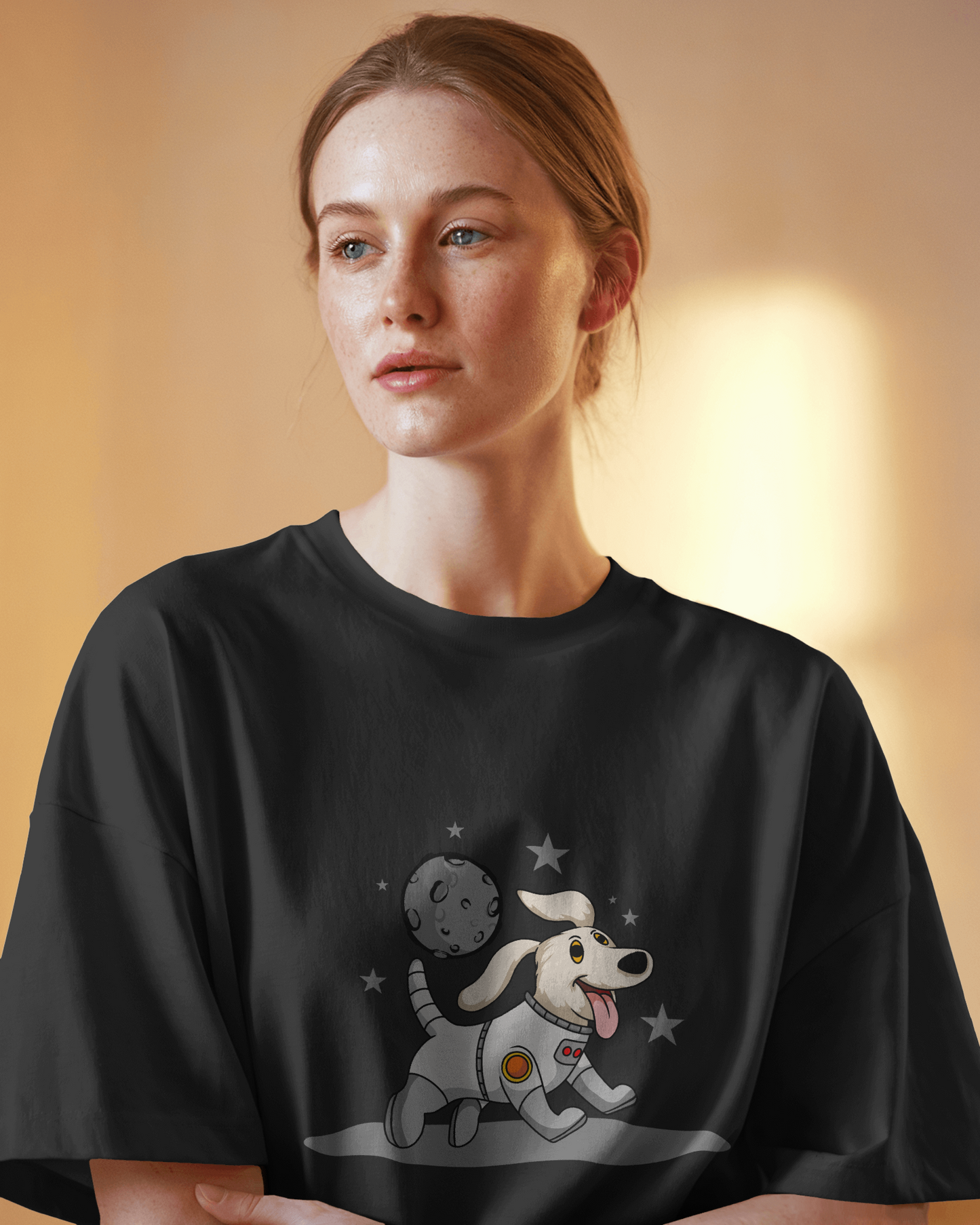 Astronaut Dog 2 Oversized T-Shirt
