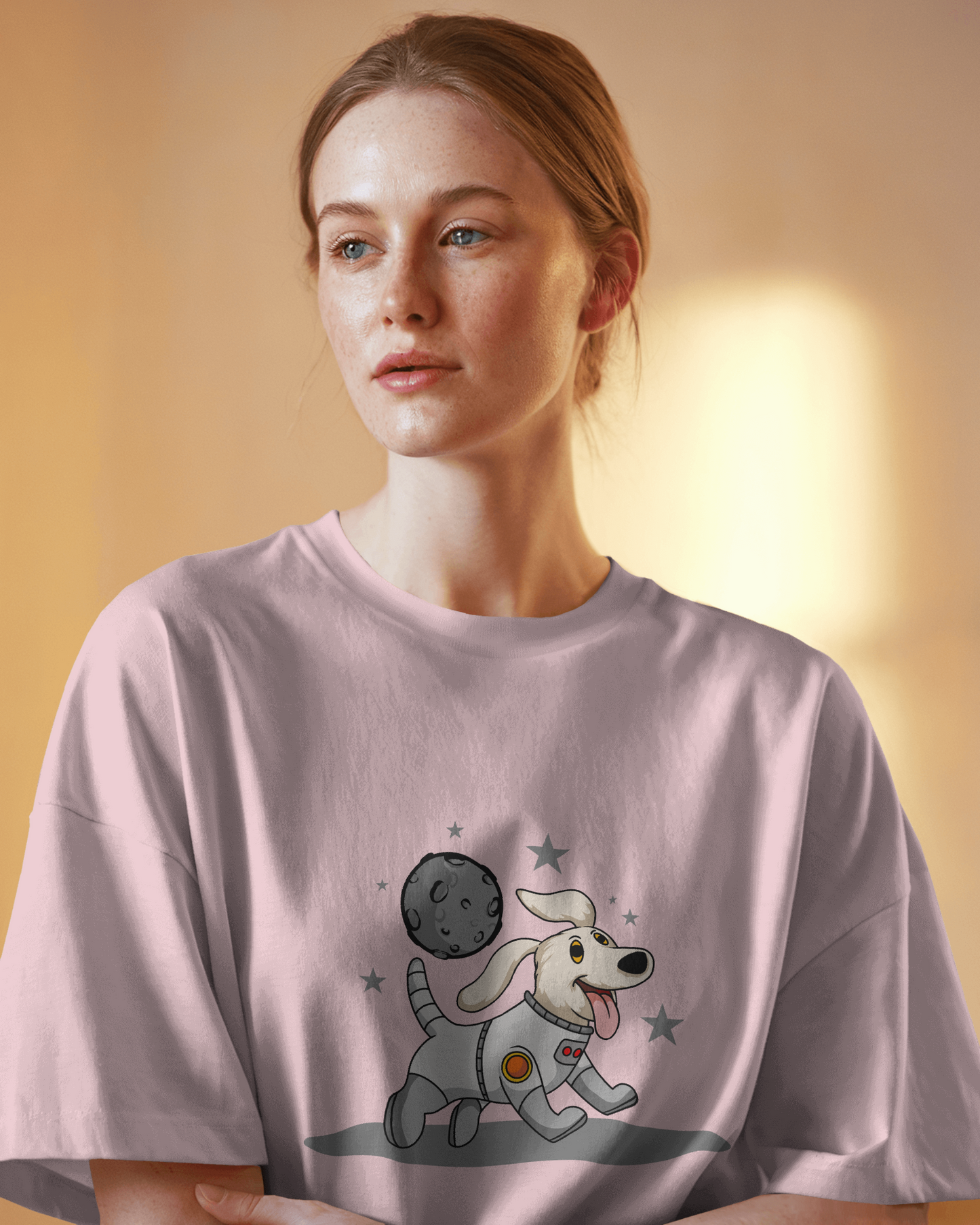 Astronaut Dog 2 Oversized T-Shirt