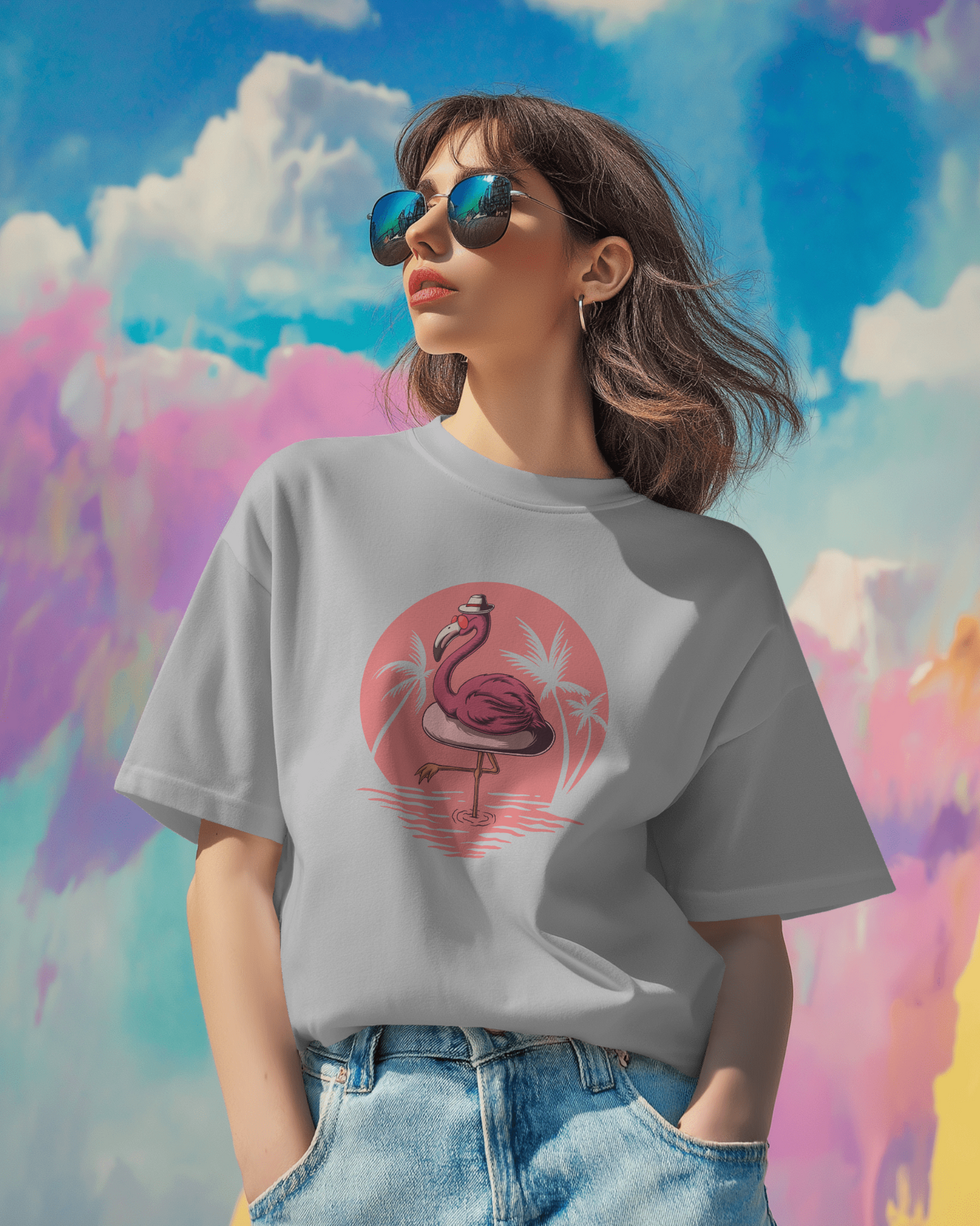 Flamingo Oversized T-Shirt