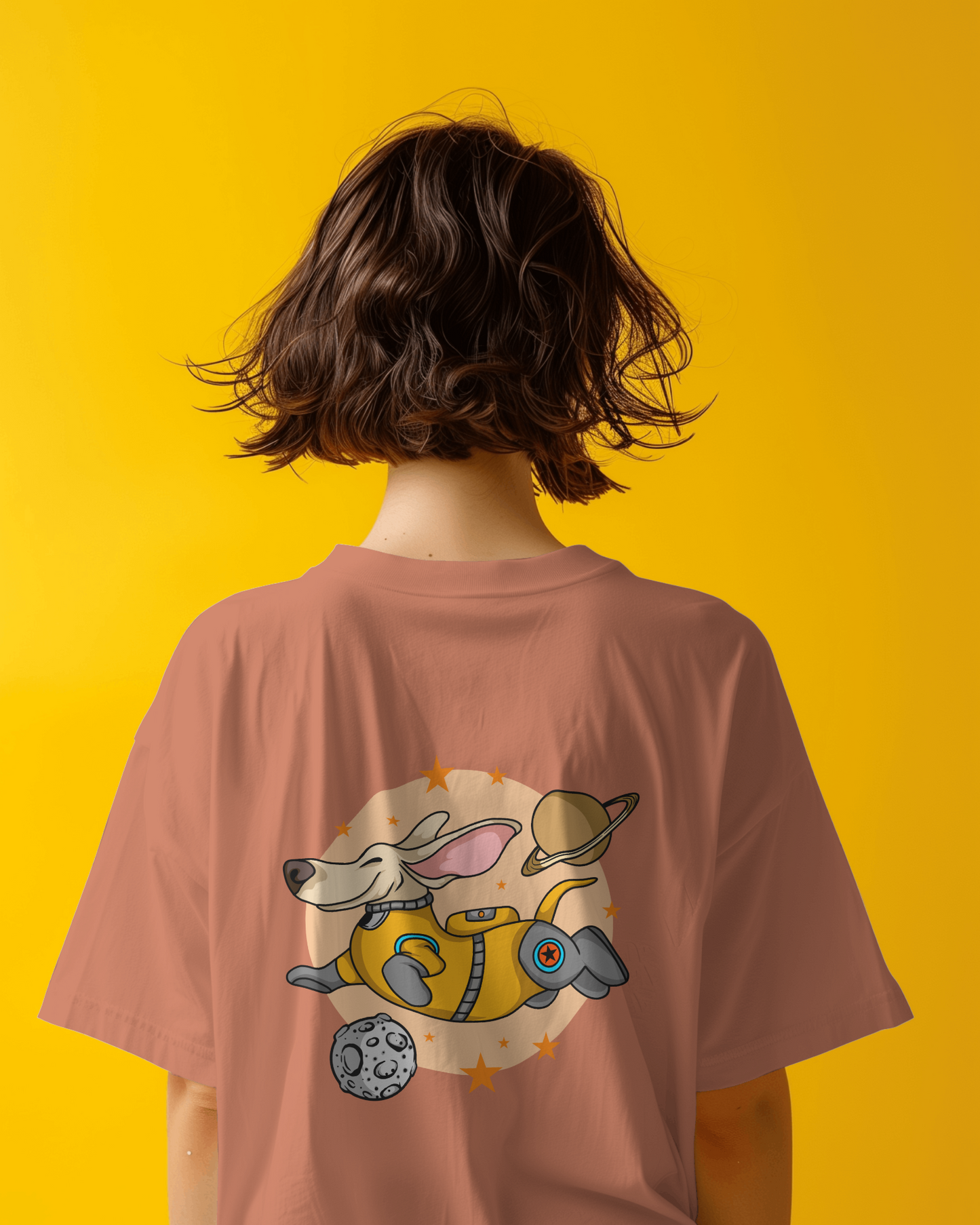 Astronaut Dog Oversized T-Shirt