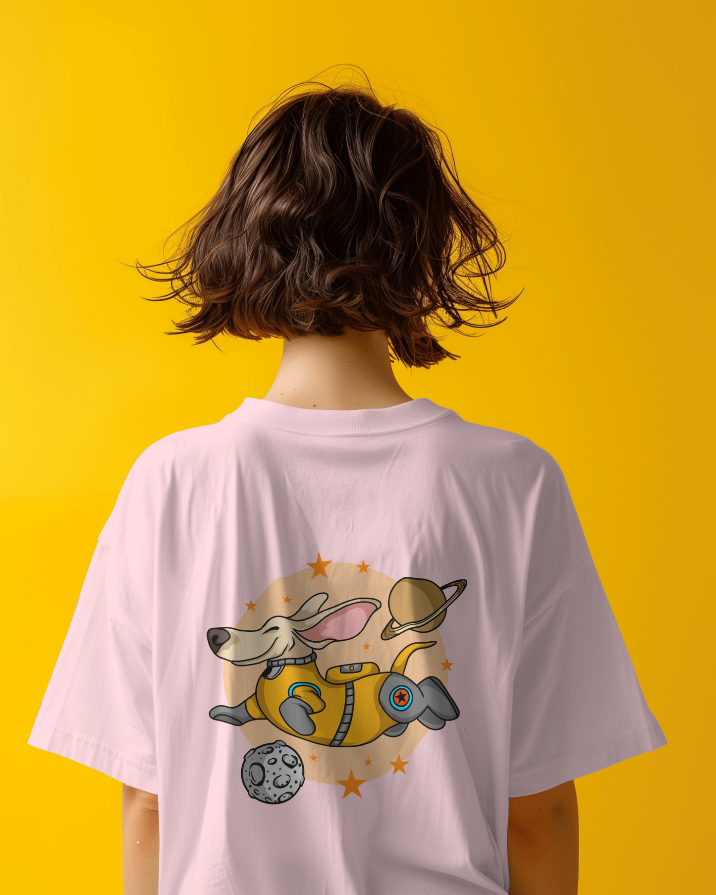 Astronaut Dog Oversized T-Shirt
