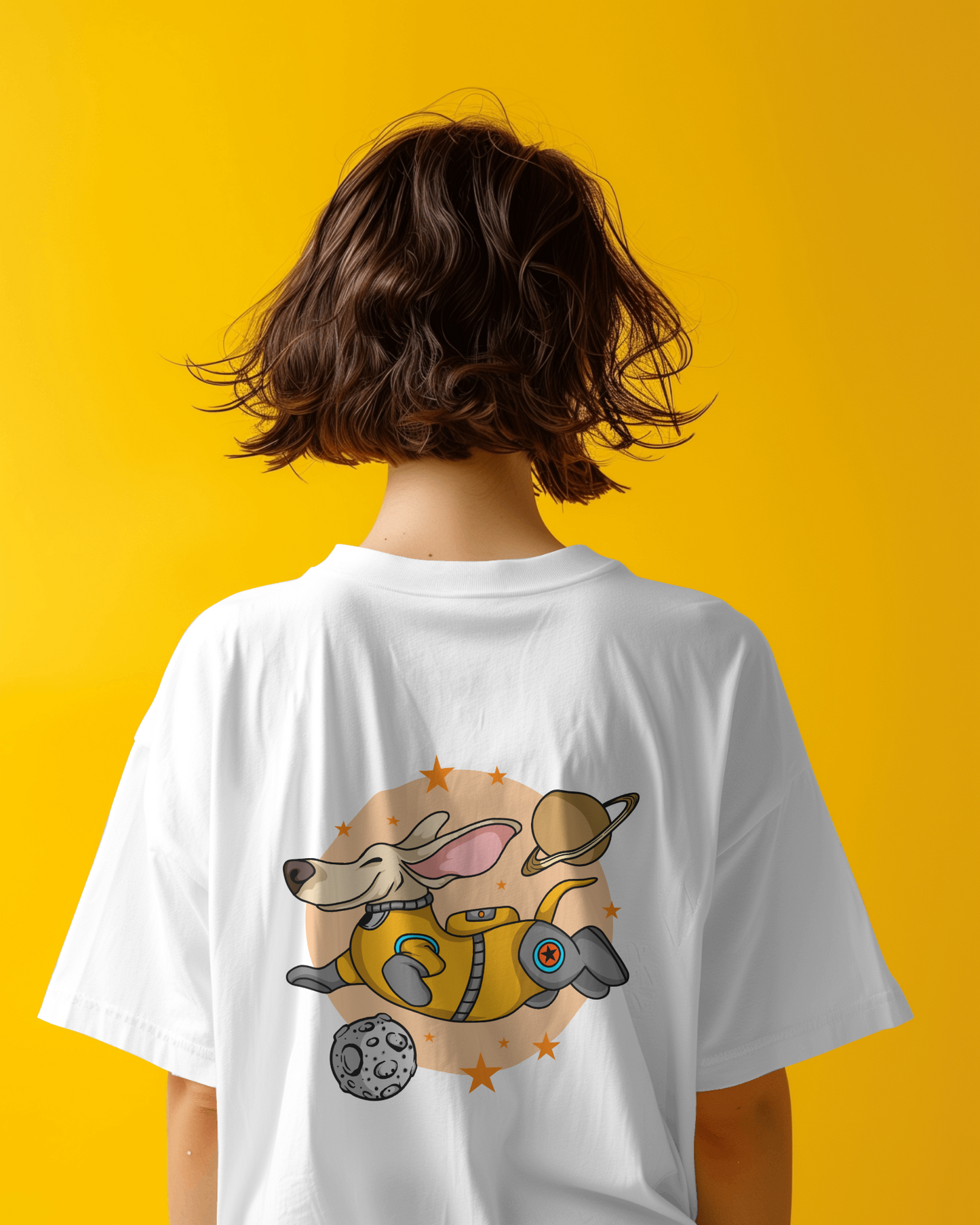 Astronaut Dog Oversized T-Shirt