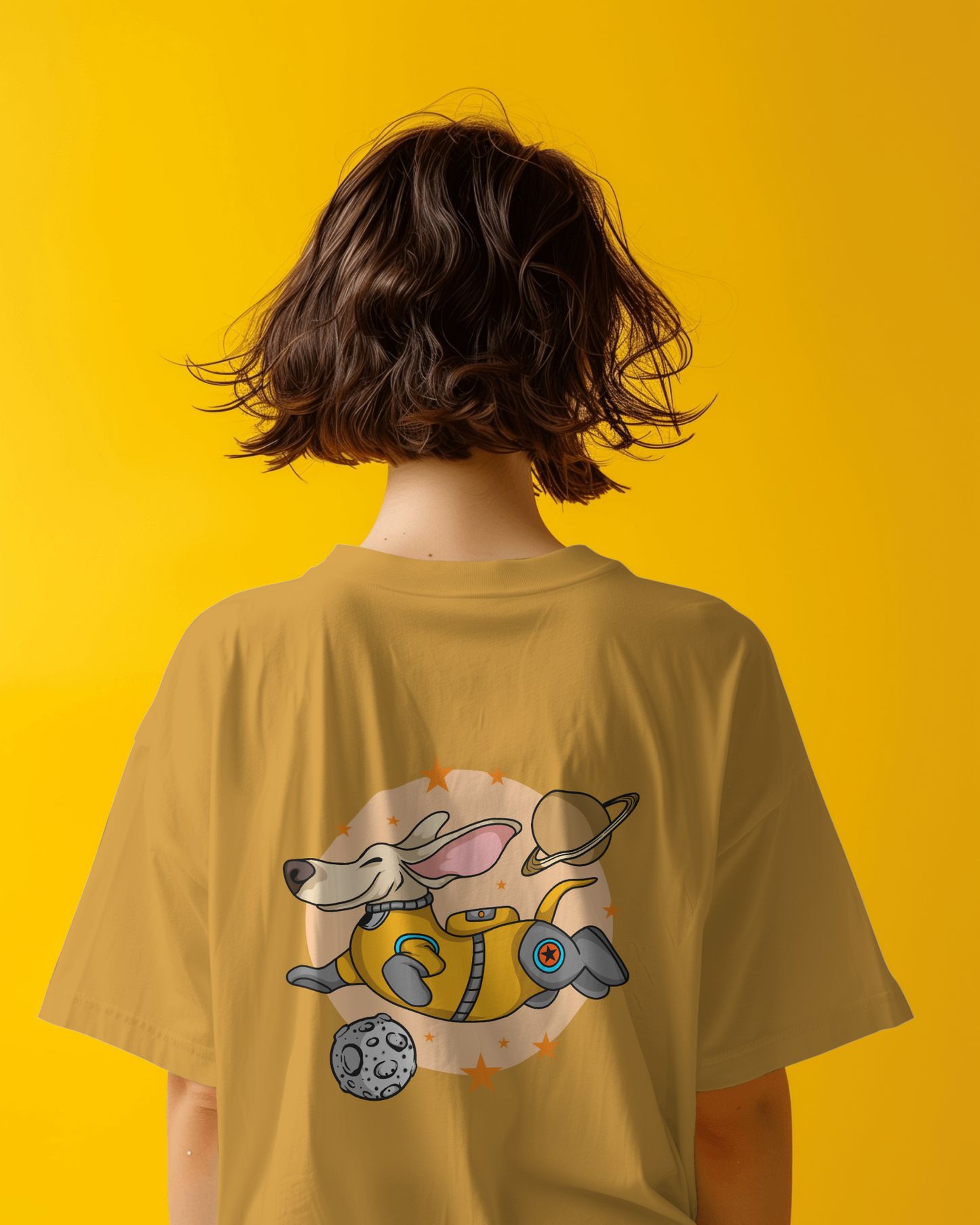 Astronaut Dog Oversized T-Shirt