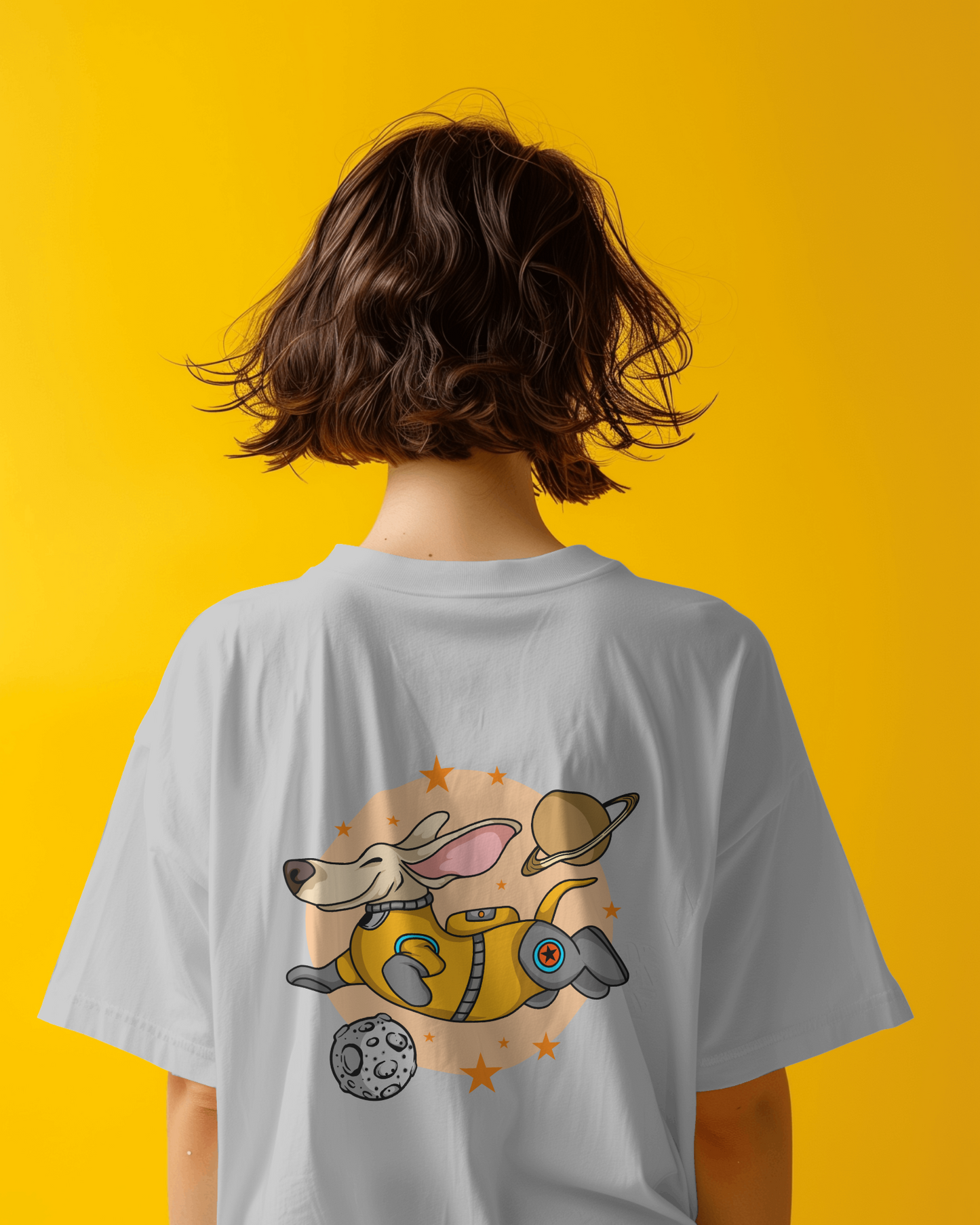 Astronaut Dog Oversized T-Shirt - Made Of Style