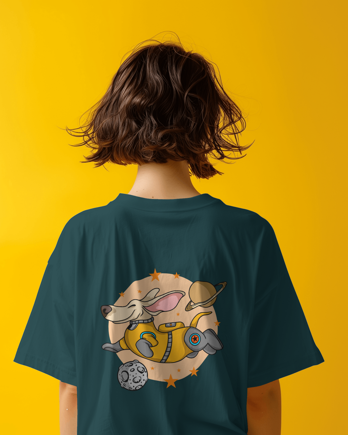 Astronaut Dog Oversized T-Shirt - Made Of Style